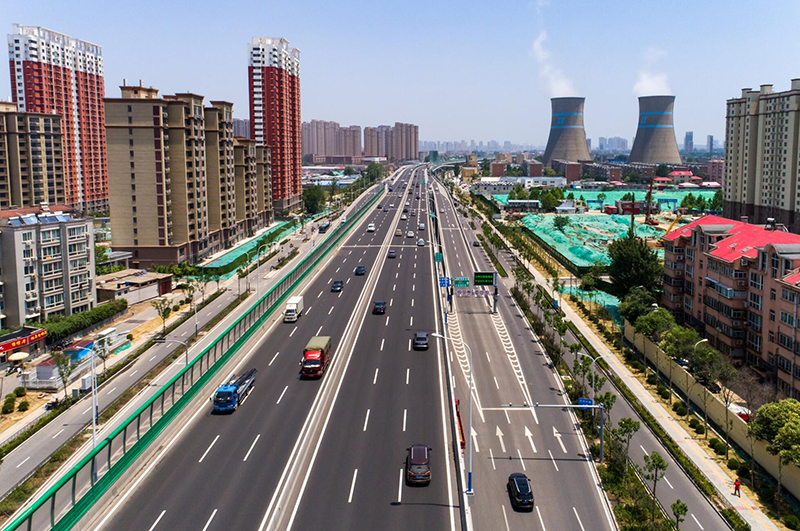 济南市工业北路建设蘑菇视频